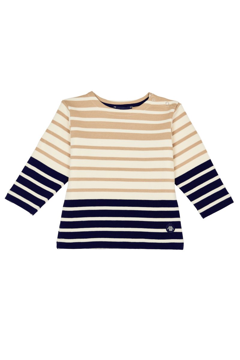 Marinière tricolore Baby - coton épais