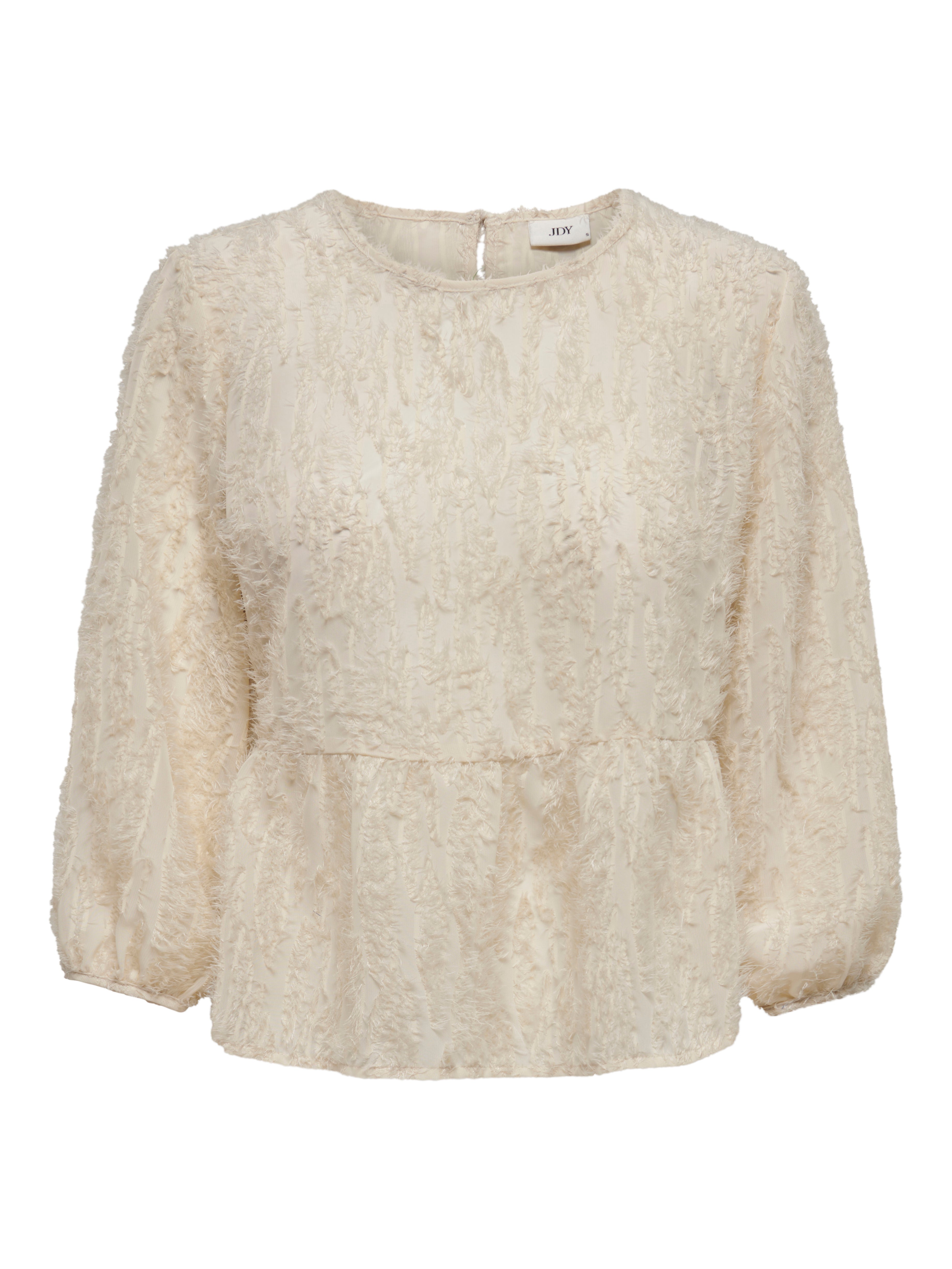 JDYKING Top mit Schößchen Whitecap Gray