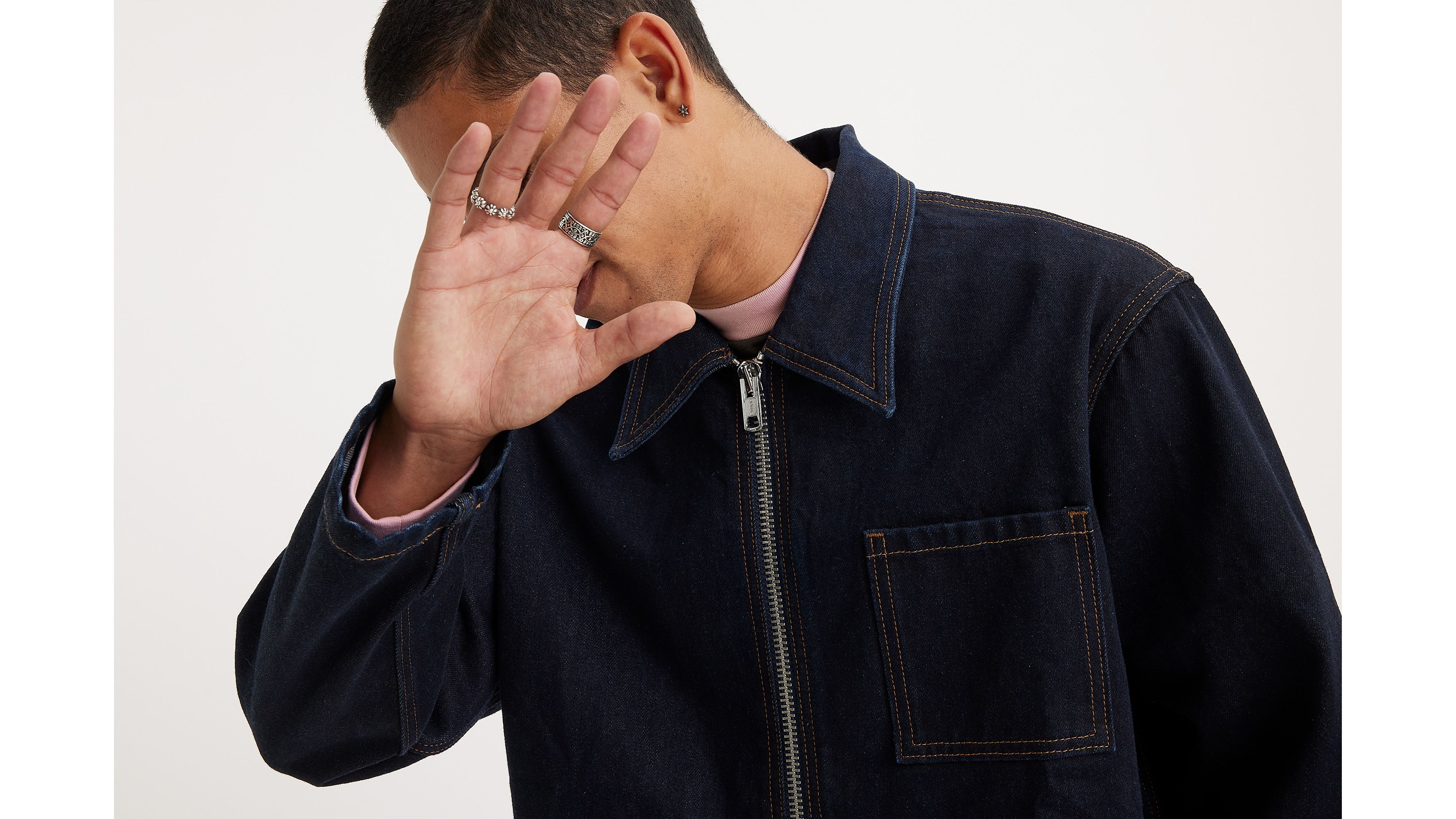 Veste Garage Levi's® Skateboarding - Garage Jacket Rinse - Bleu