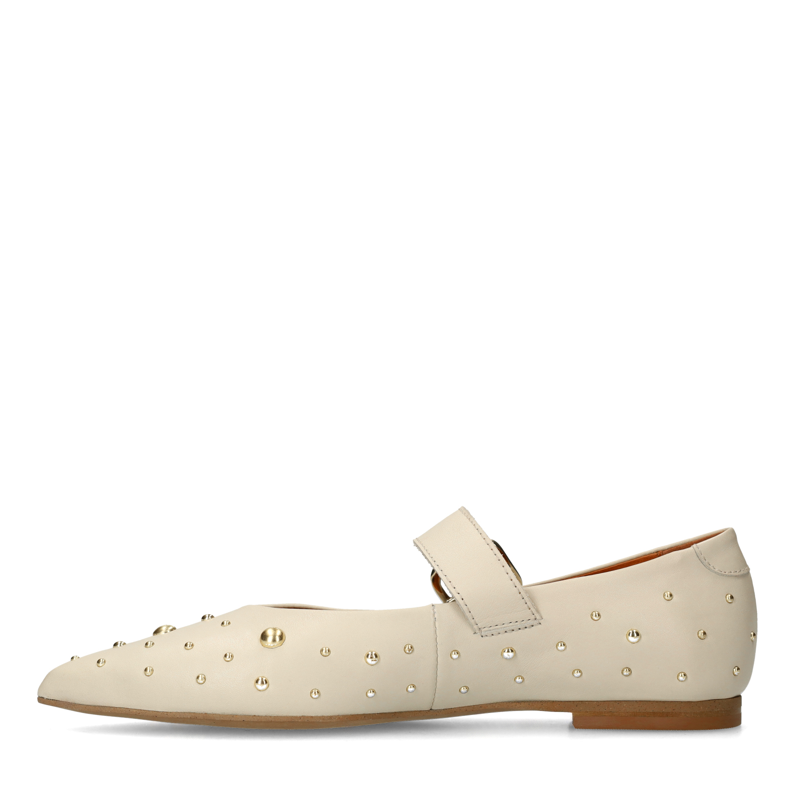 Off white leren loafers