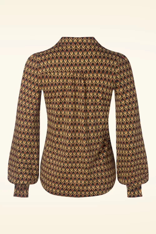King Louie Maisie Dandy blouse in zwart