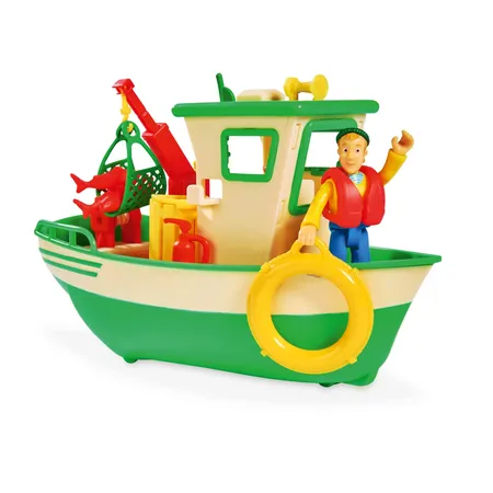 Simba Feuerwehrmann Sam Charlies Fischerboot mit Figur