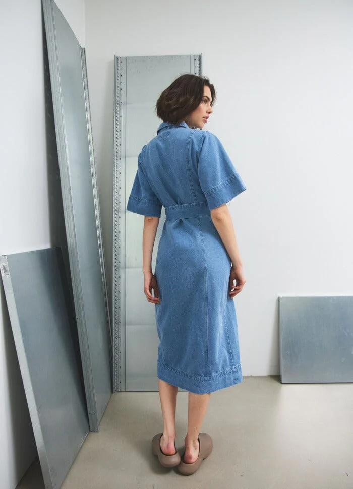 Noella Keisley Dress 1235 light blue wash