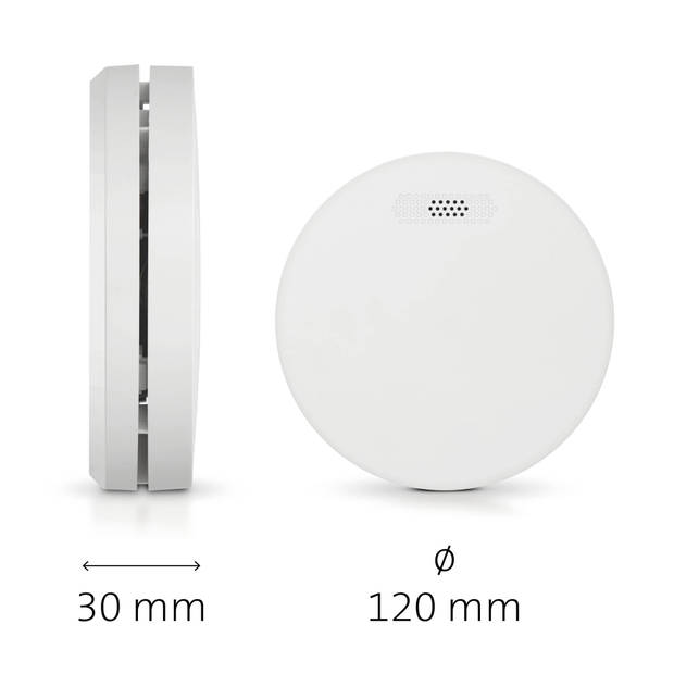 Compacte design rookmelder met 10 jaar batterij Alecto SA300 Wit