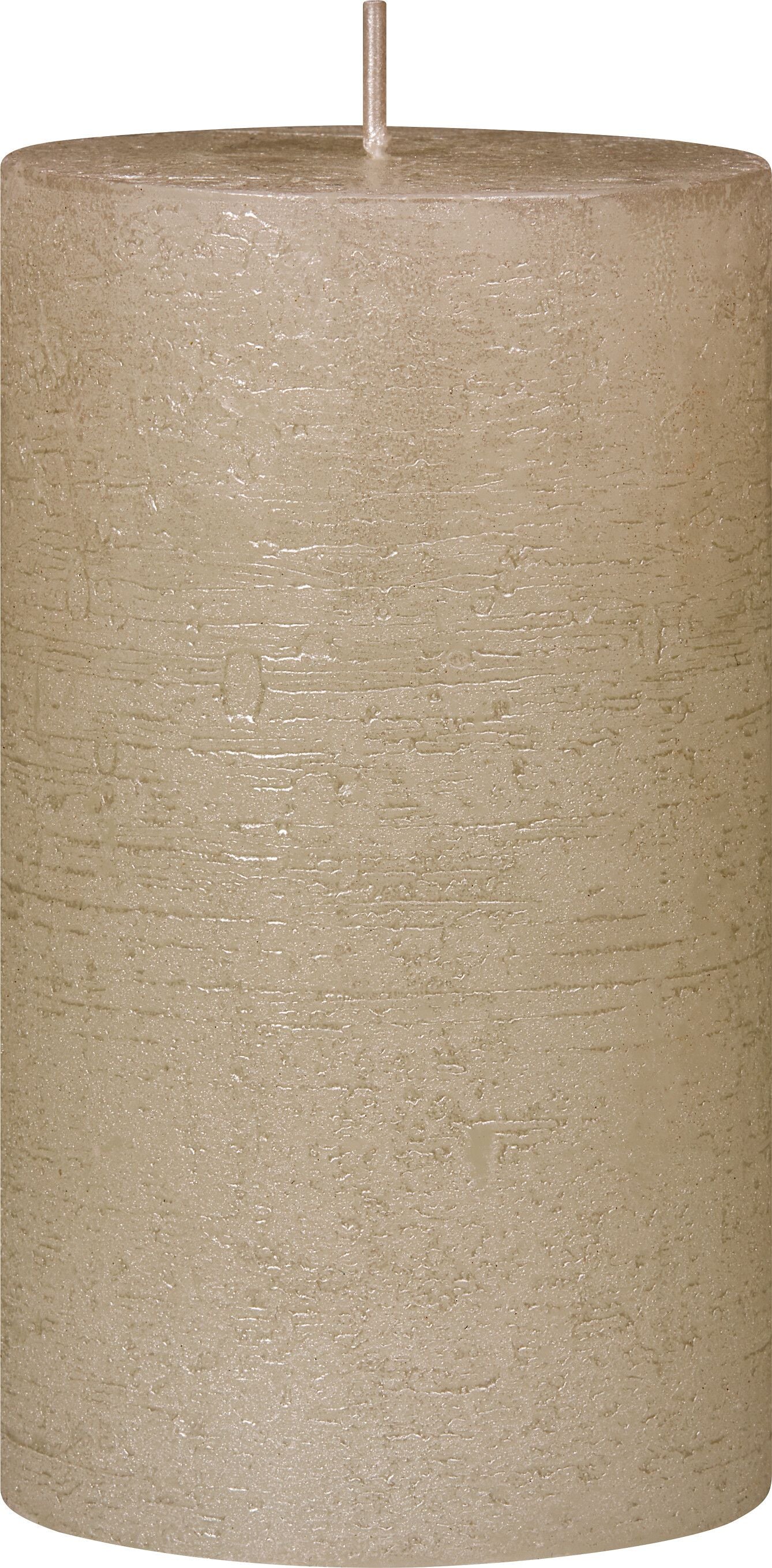 JOLIE Zylinderkerze - Champagner / H: 12.0 cm