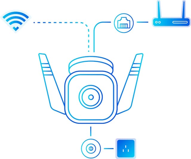 TP-Link C310 WiFi 3MP udendørs sikkerhedskamera