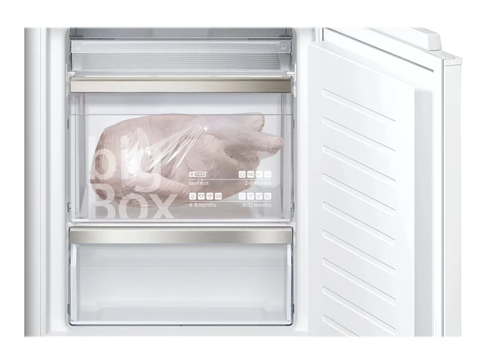 Siemens iQ500 coolEfficiency KI86SHDD0 - Køleskab/fryser - bund-fryser - til indbygning - niche - bredde: 56 cm - dybde: 55 cm - højde: 177.5 cm - 265 liter - Klasse D