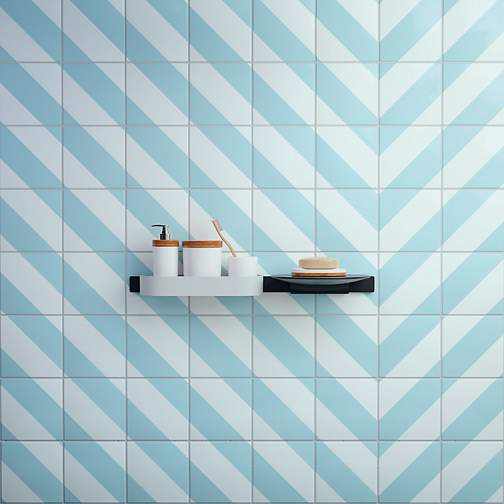 Tablette de douche noir mat WallStoris Hansgrohe