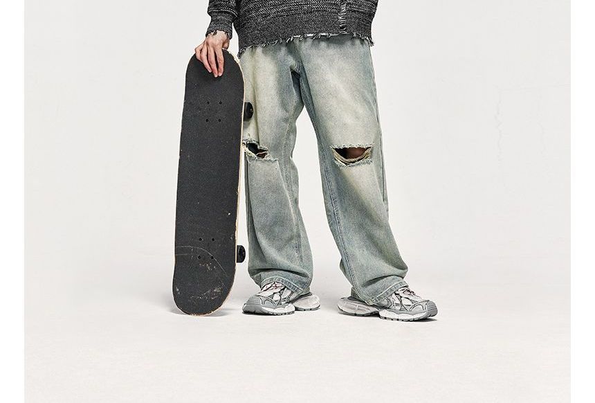 Newin - Unisex Distressed Loose Sweater