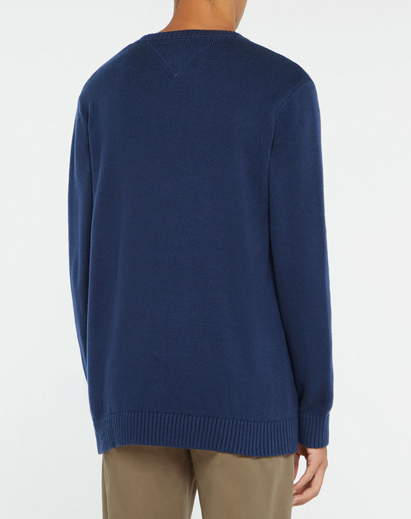Tommy Jeans Pull Essential Mini Flag bleu marine