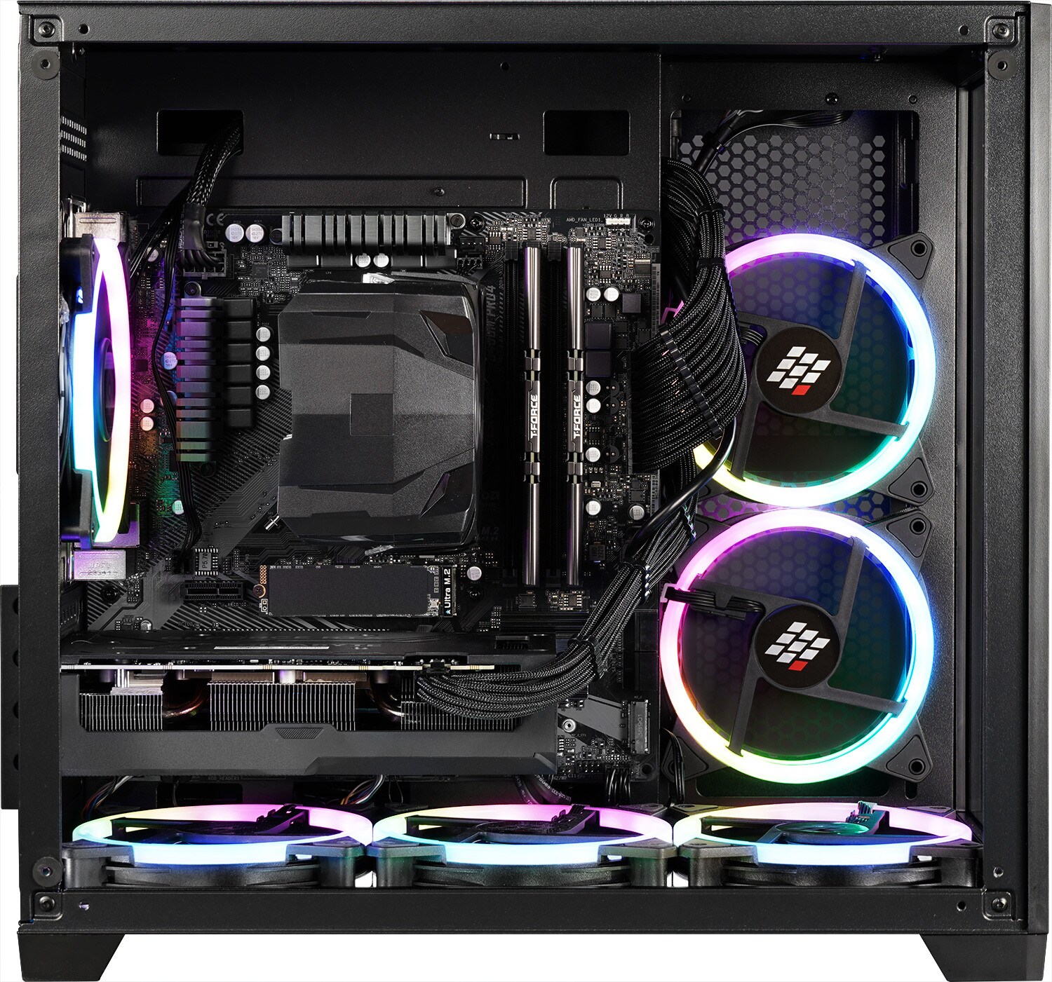 Gaming PC Panorama V AMD Ryzen 7 5700X, 32GB DDR4, NVIDIA RTX 4060 8 GB, 1TB SSD, WLAN, Windows 11