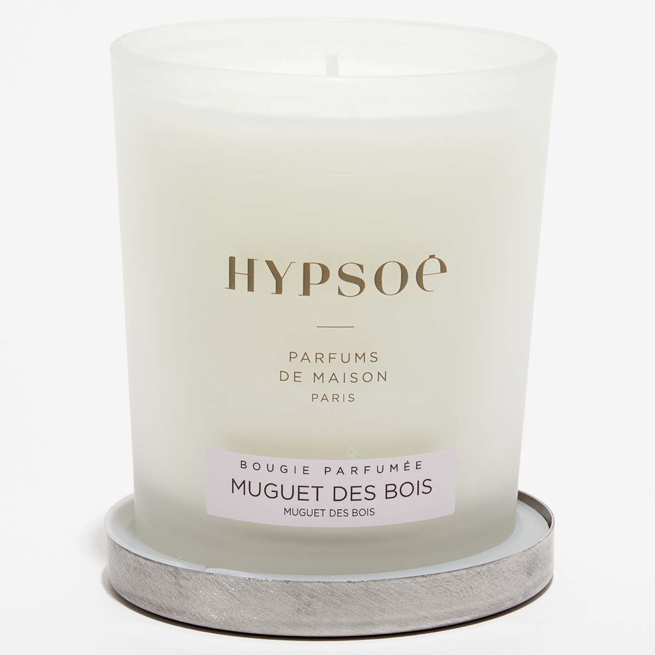 Hypsoé Bougie parfumée Silver Cover Muguet des Bois - 1 mèche 50h