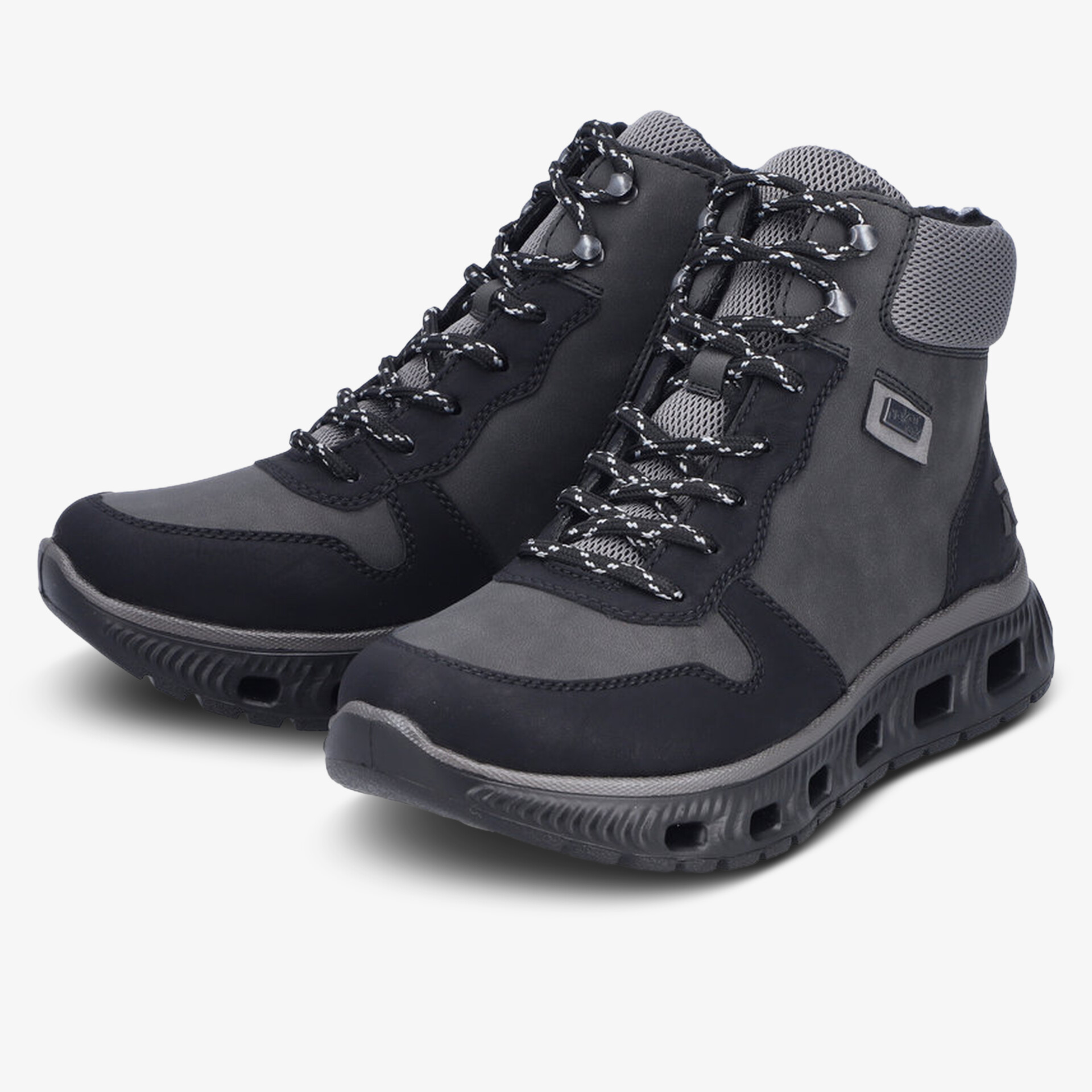 Rieker Sport & Style Damen Schnürstiefeletten schwarz
