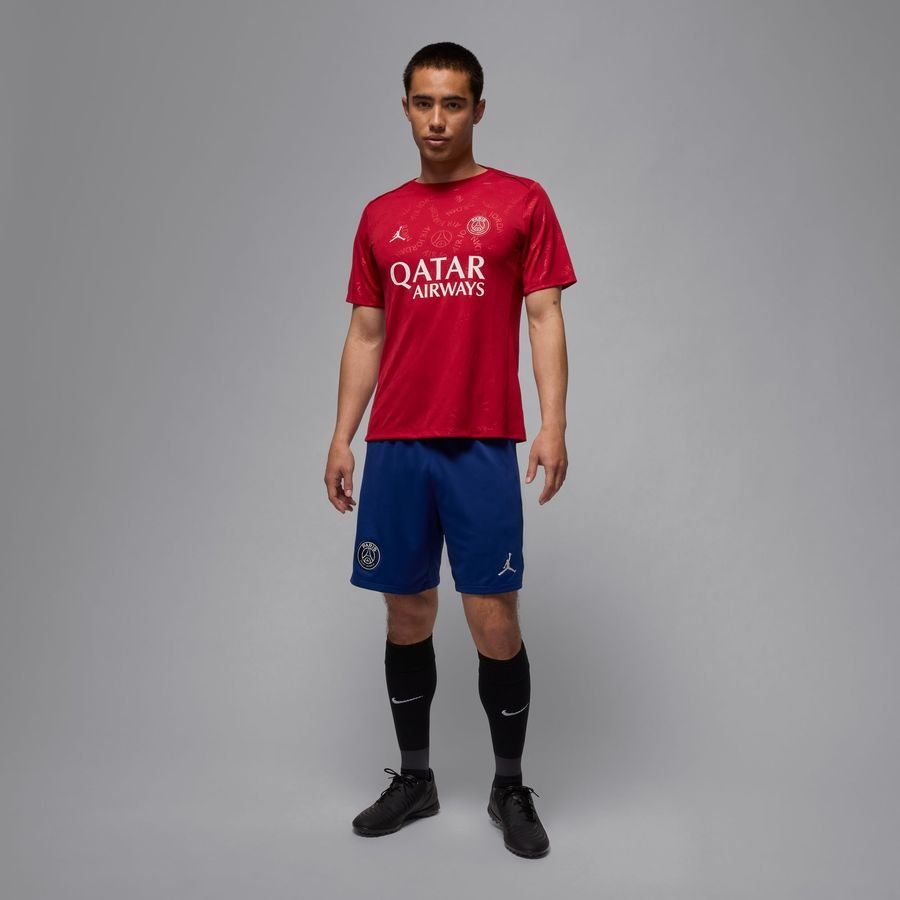Paris Saint-Germain T-shirt d'Entraînement Dri-FIT Academy Pro Avant-Match 4th Jordan x PSG - Wings Jordan Red/Blanc