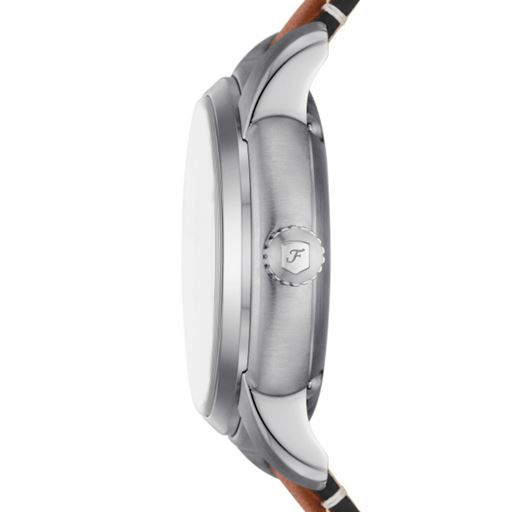 Fossil Heritage ME3263 Herreur, Silver/Brown, 43 mm