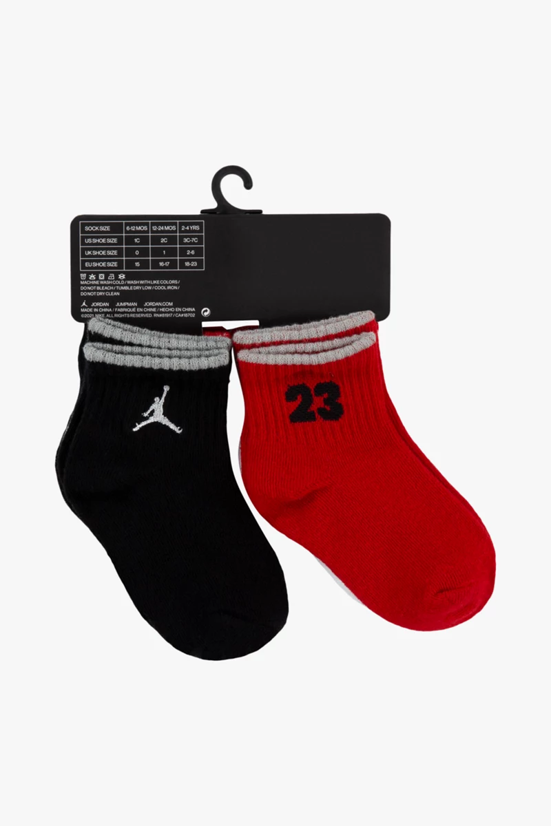 JORDAN 6-Pack Legacy Toddler Grip 16-18.5 Baby Socken