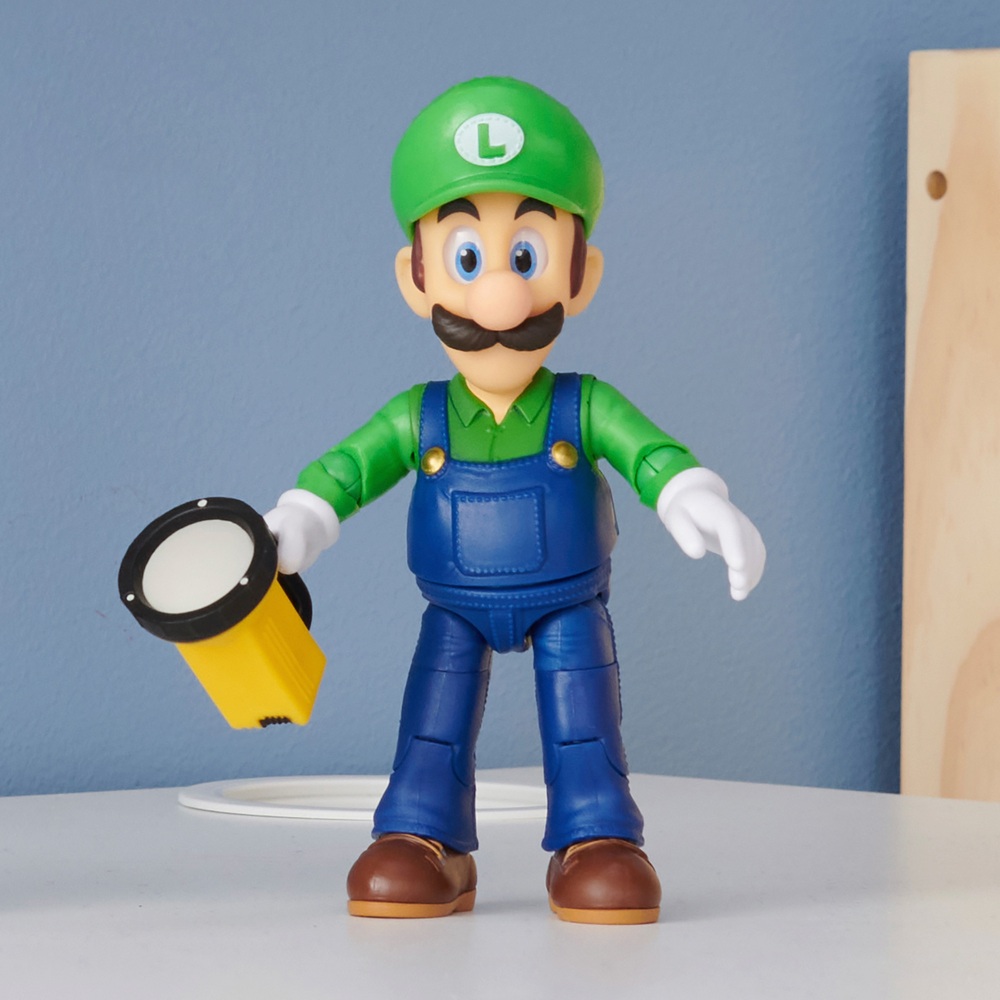 Nintendo Super Mario Movie 12cm Figur - Luigi mit Taschenlampe
