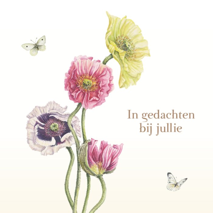 Janneke Brinkman | Condoleancekaart | Bloemen