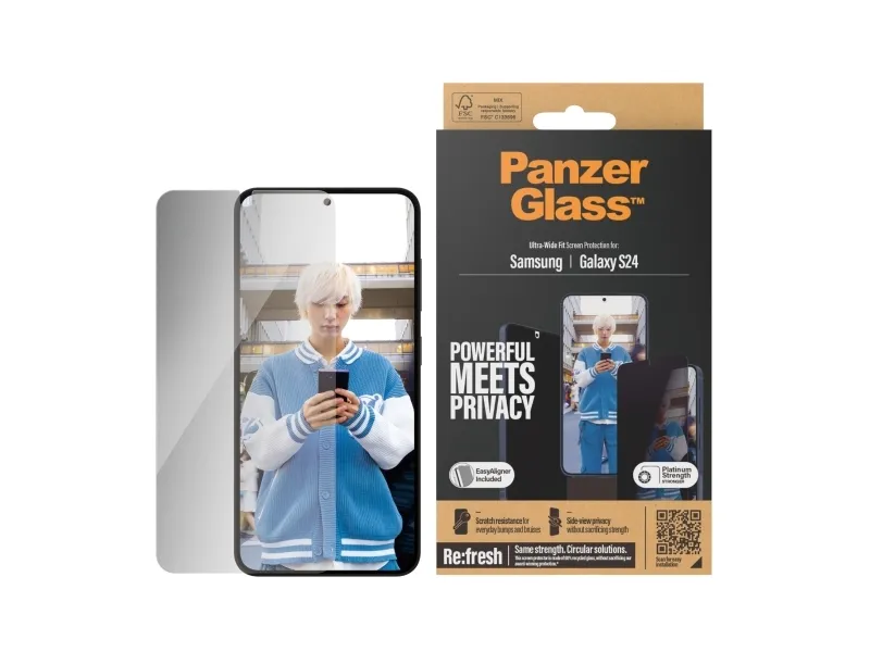 PanzerGlass™ | Privacy Edition - Skærmbeskyttelse - Ultra-Wide Fit | Galaxy S24