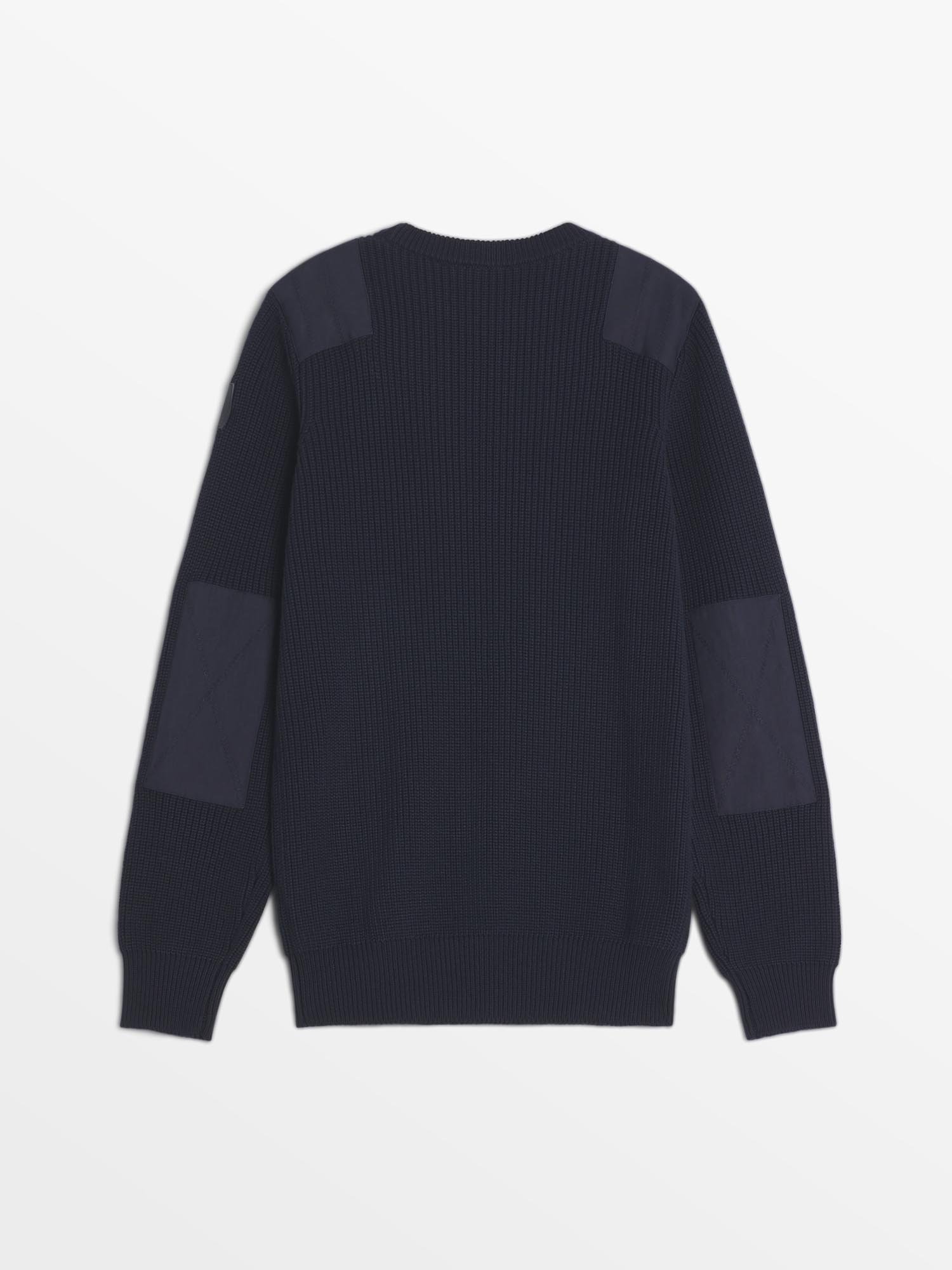 Pull Homme Col Rond Maille Marine