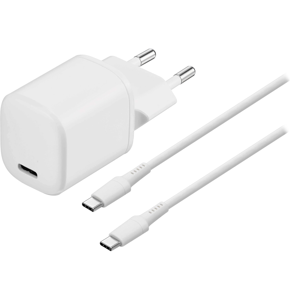Sandstrøm 20W USB-C lader med USB-C-kabel