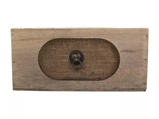 Tiroir en bois marron 25x13x12h