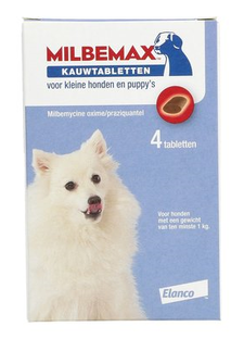 Milbemax Ontworm Kauwtabletten Kleine Honden & Puppy's 4KTB