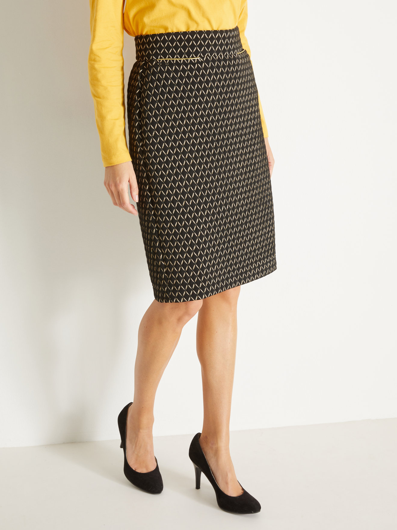 Jupe maille jacquard