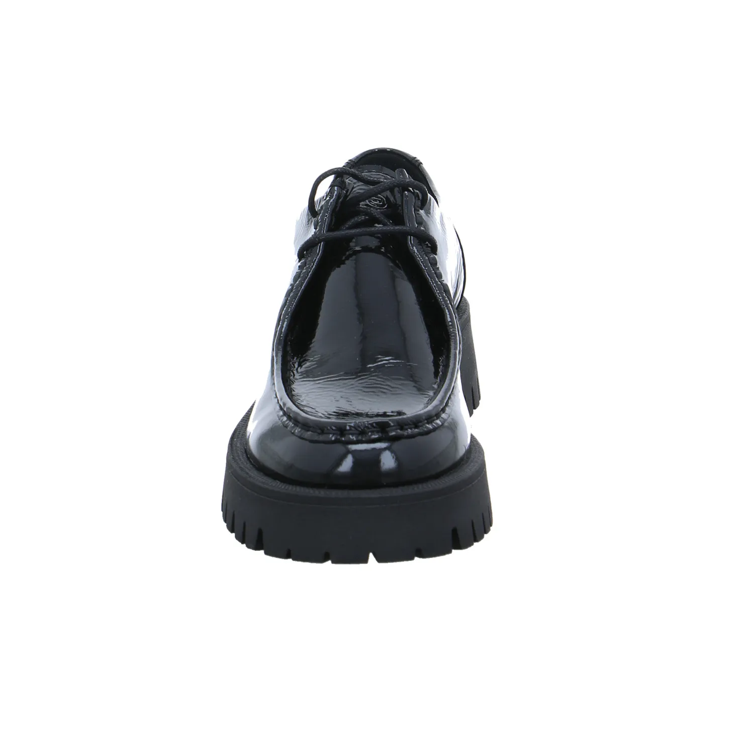 SCHUHENGEL Schnürschuh Schwarz Leder