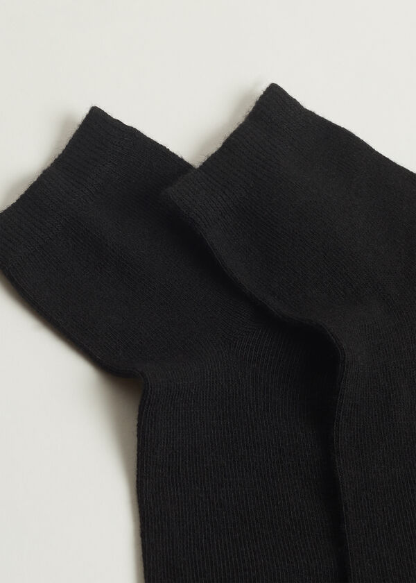 Meias curtas infantis com cashmere