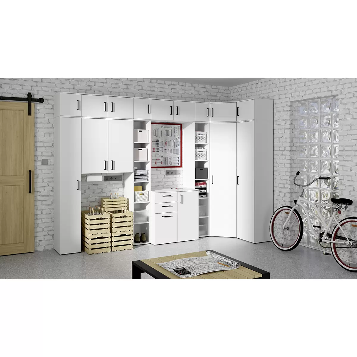 Aufsatzschrank Cabinet weiss