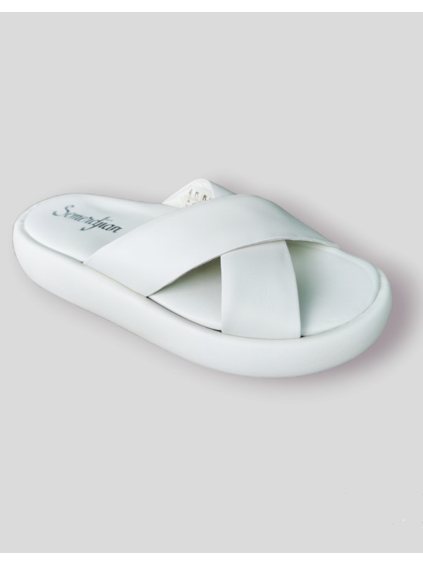 Semerdjian - Mules GAETA Blanc
