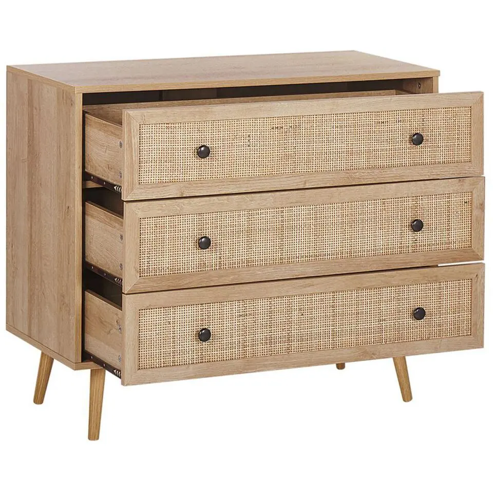 PONCA - Commode - Lichte houtkleur - Vezelplaat