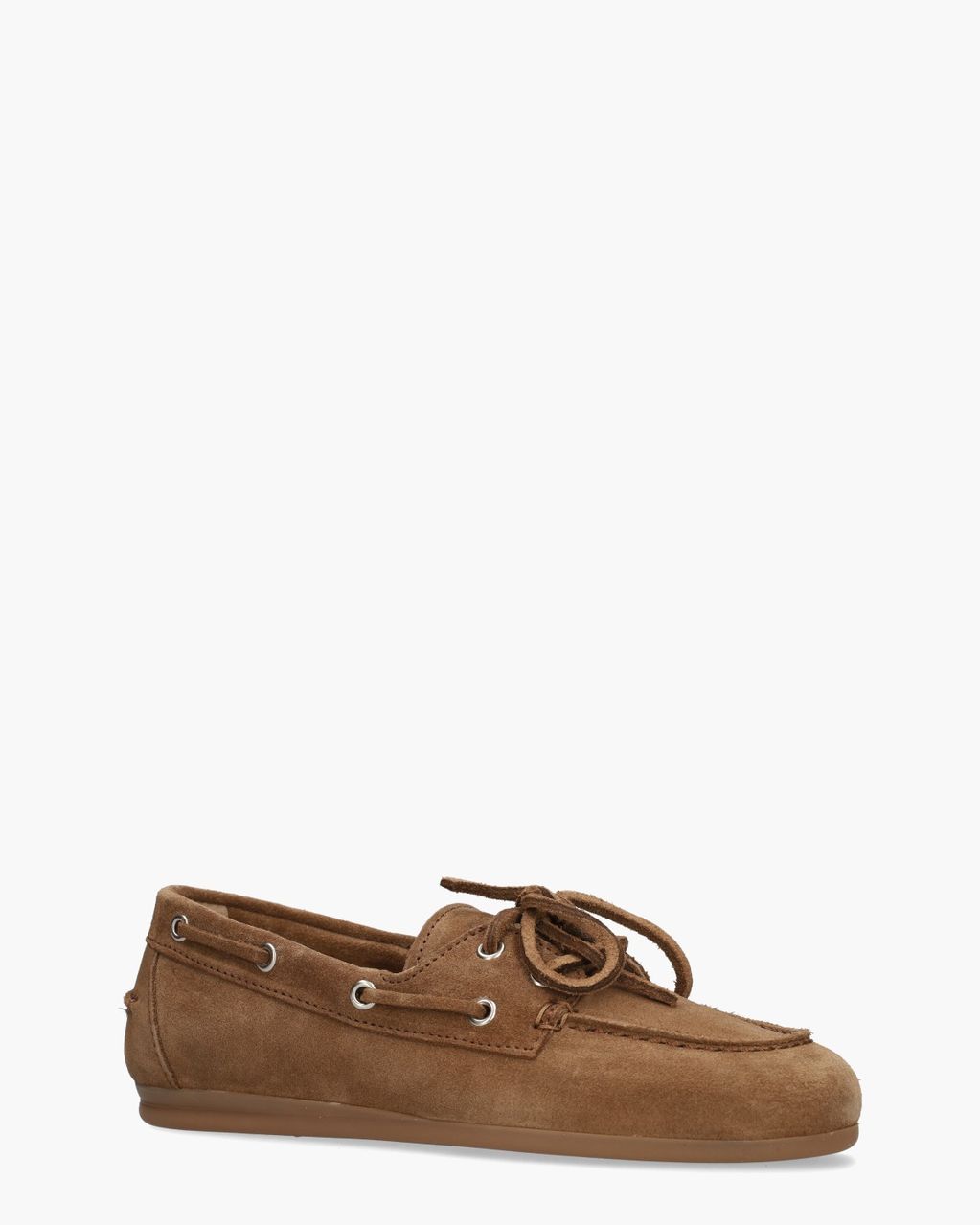 Posa Boat Loafer Brushed Bruin Dames Veterschoenen