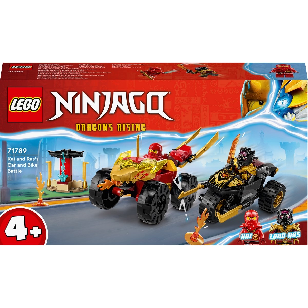 Le combat en voiture et en moto de Kai et Ras LEGO NINJAGO 71789