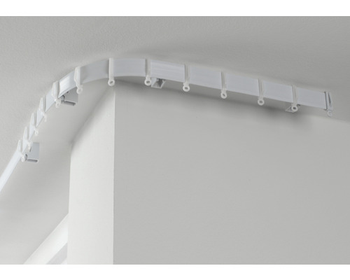 Flexline gordijnrail, wit, 350 cm