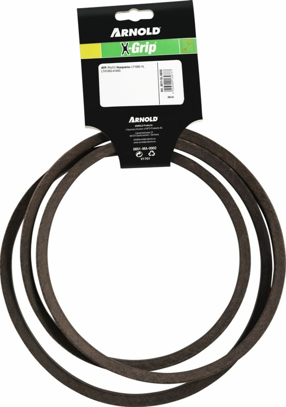 Courroie trapézoïdale x-grip v de type 5l820