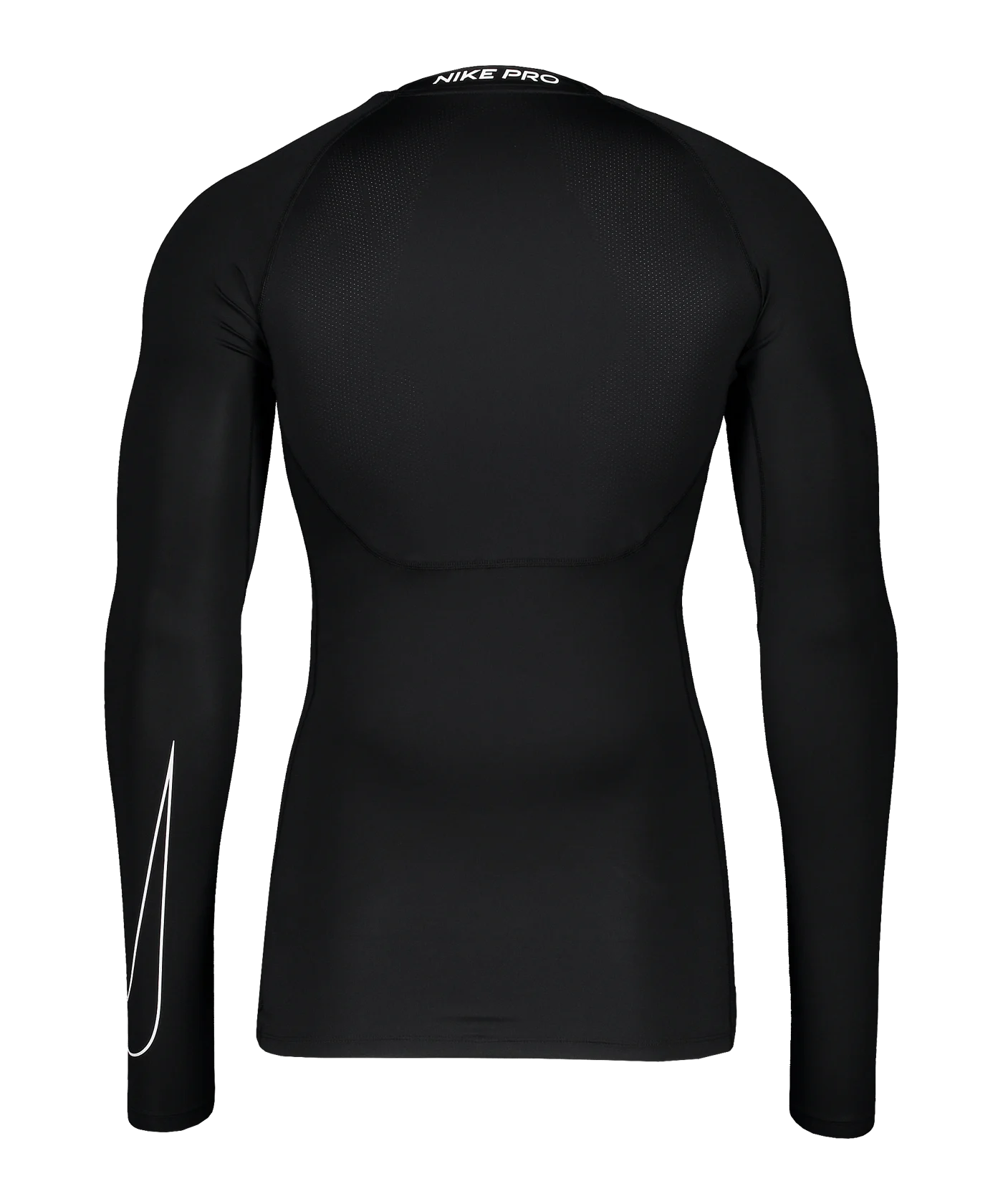 Nike Pro Longsleeve Schwarz Weiss F010