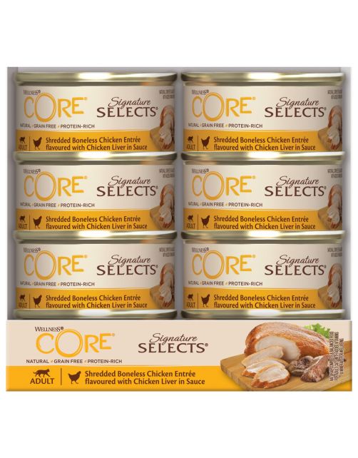 Wellness Core Signature Selects Shredded 79 g - Kattenvoer