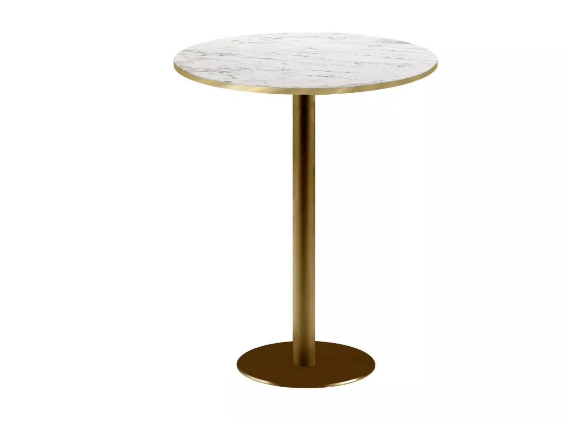 Mange-debout rond Ø 60 cm Rome bistrot marbre veiné