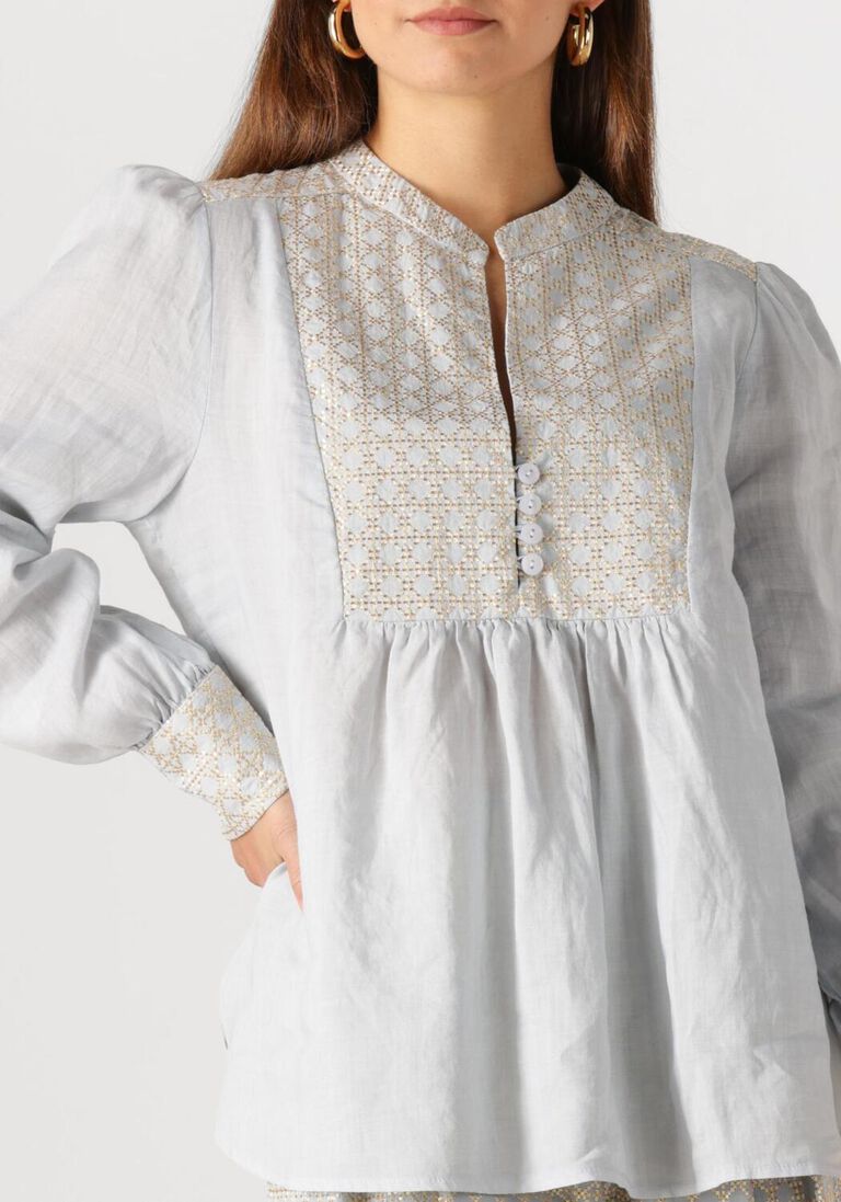 lichtblauwe greek archaic kori blouses 440645