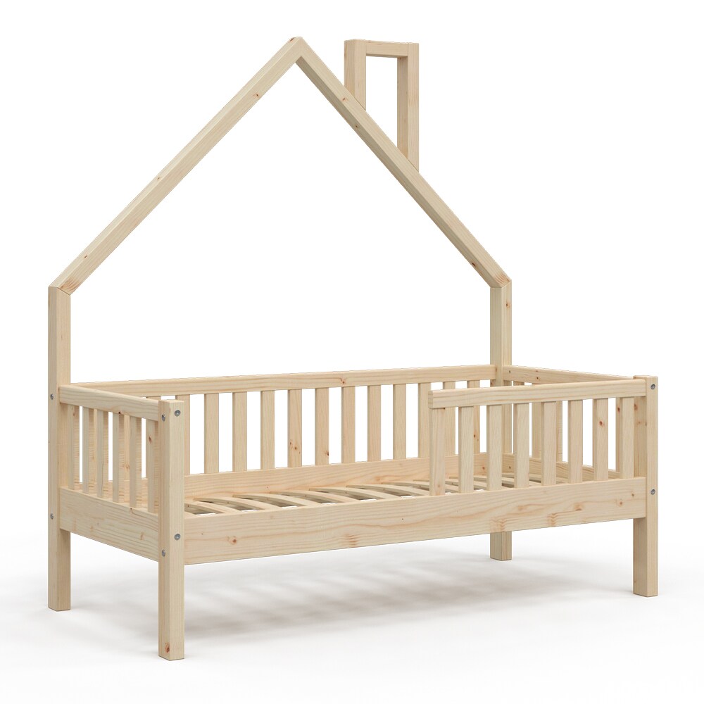 VitaliSpa Hausbett Kinderbett Spielbett Noemi 70x140cm Schubladen Rausfallschutz