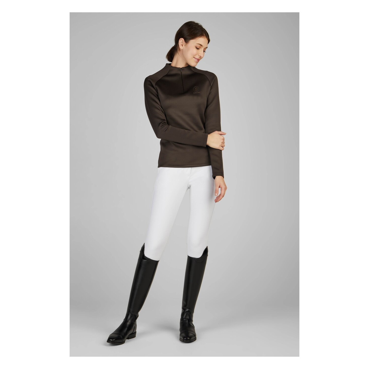 ESKADRON Platinum Half Zip-Shirt Platinum  - teak brown