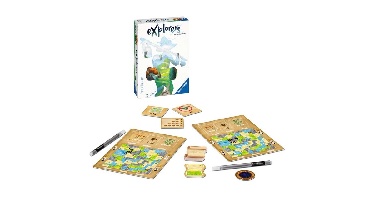 RavensburgerExplorers Bordspel  (Engels, 1 - 4 spelers, 20 - 30 minuten, Vanaf 8 jaar)