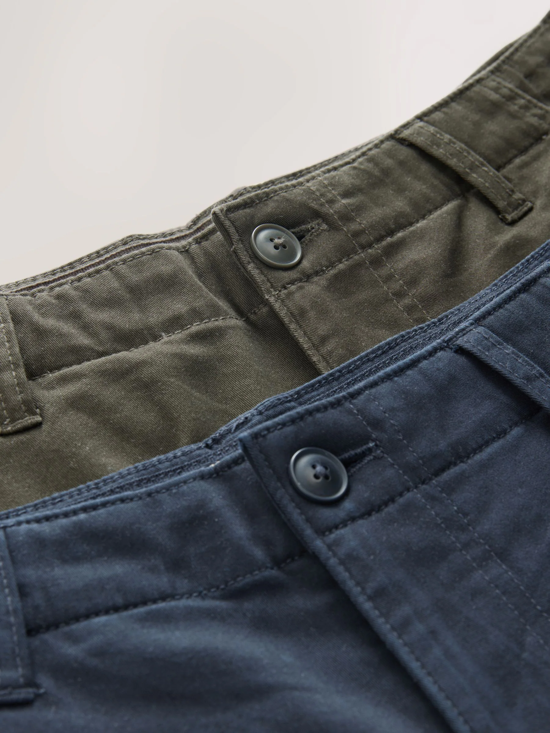 Marineblauw/kaki - Stretchy Korte cargobroek