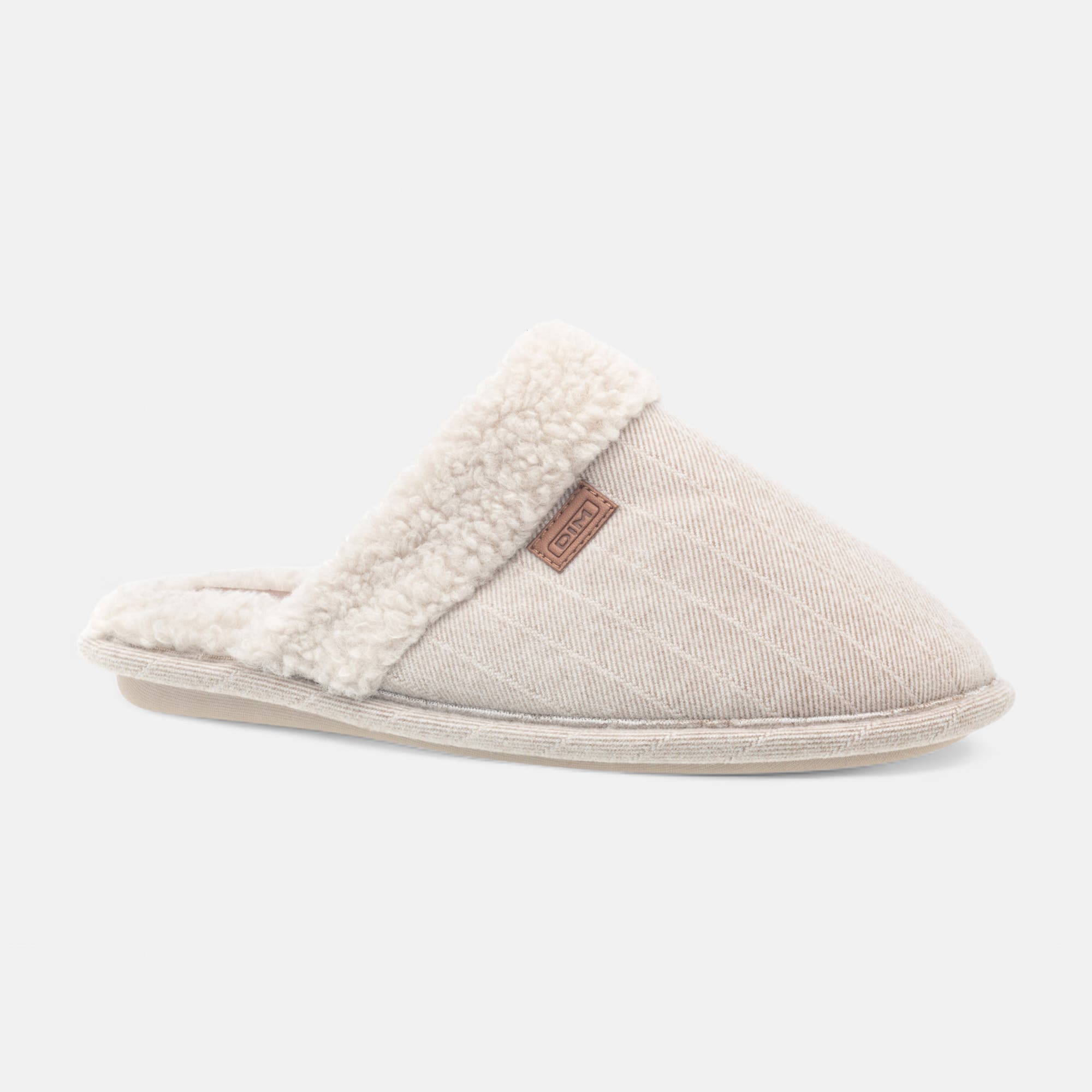 Pantoufles mules Femme beige