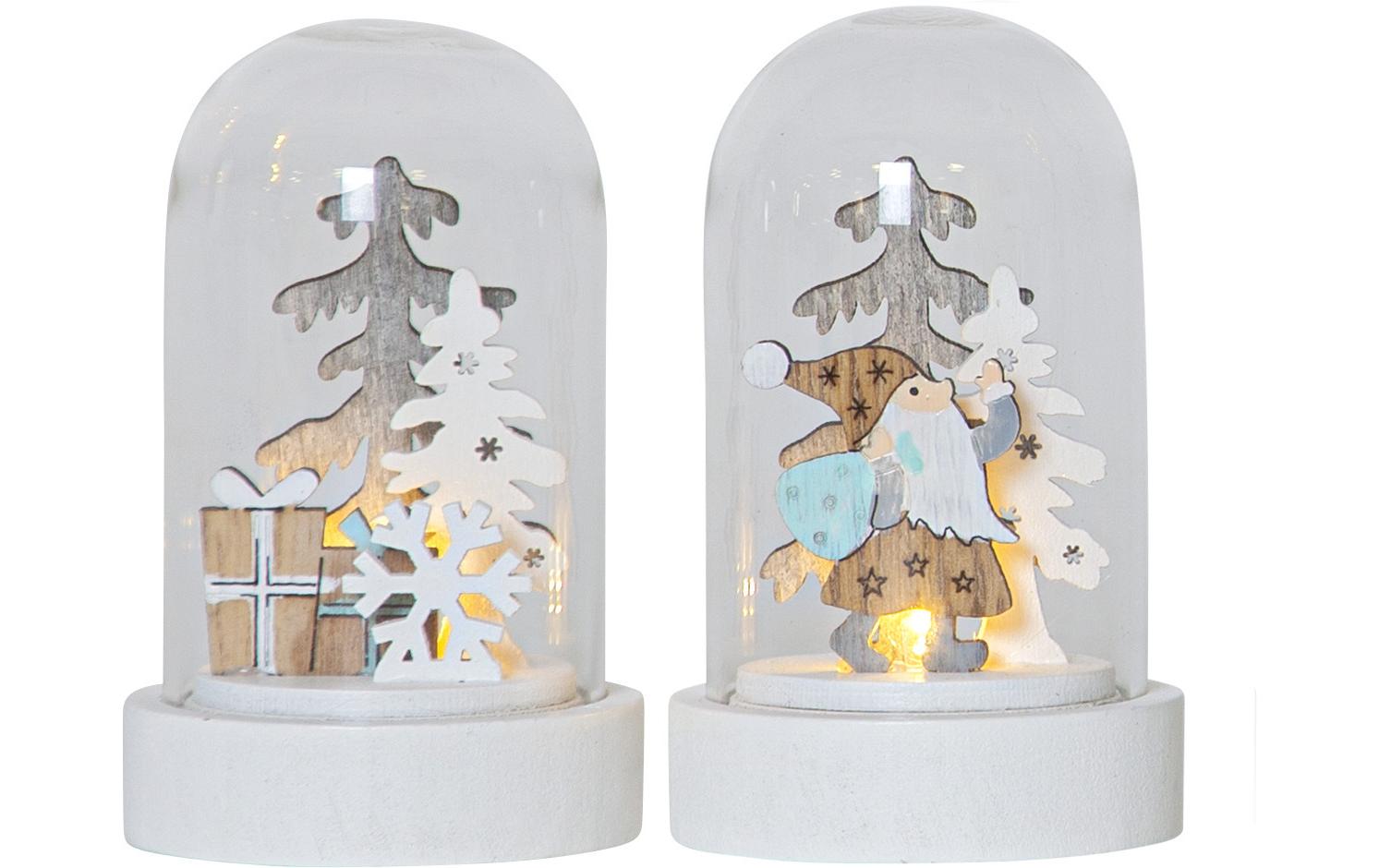 Glasdekoration Reinbek, Ø 5.5 cm, 2 StückLED Tischdekoration