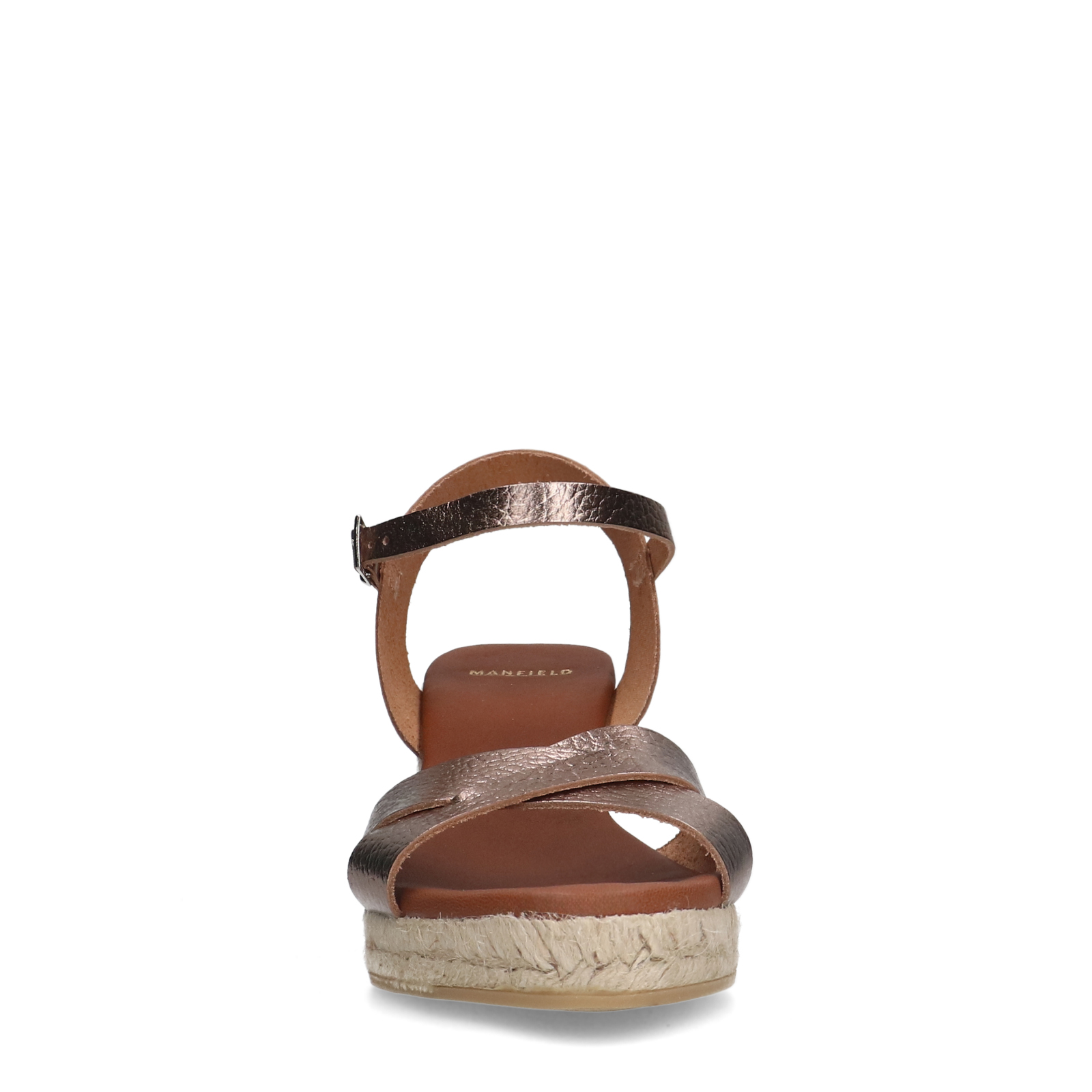 Cognac leren sleehakken