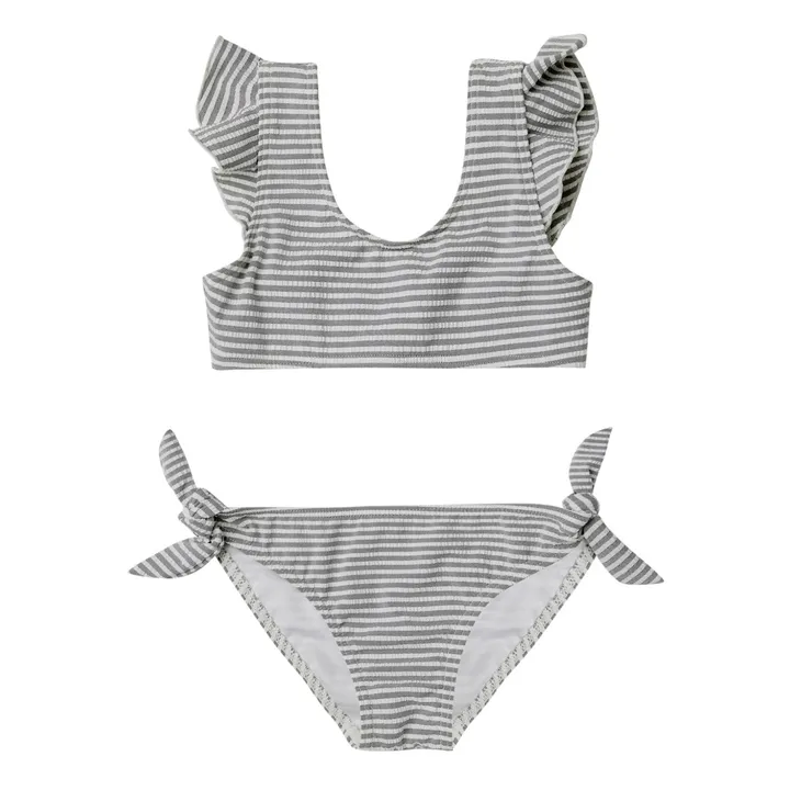 Rylee + Cru Maillot 2 Pièces Rayures | Gris