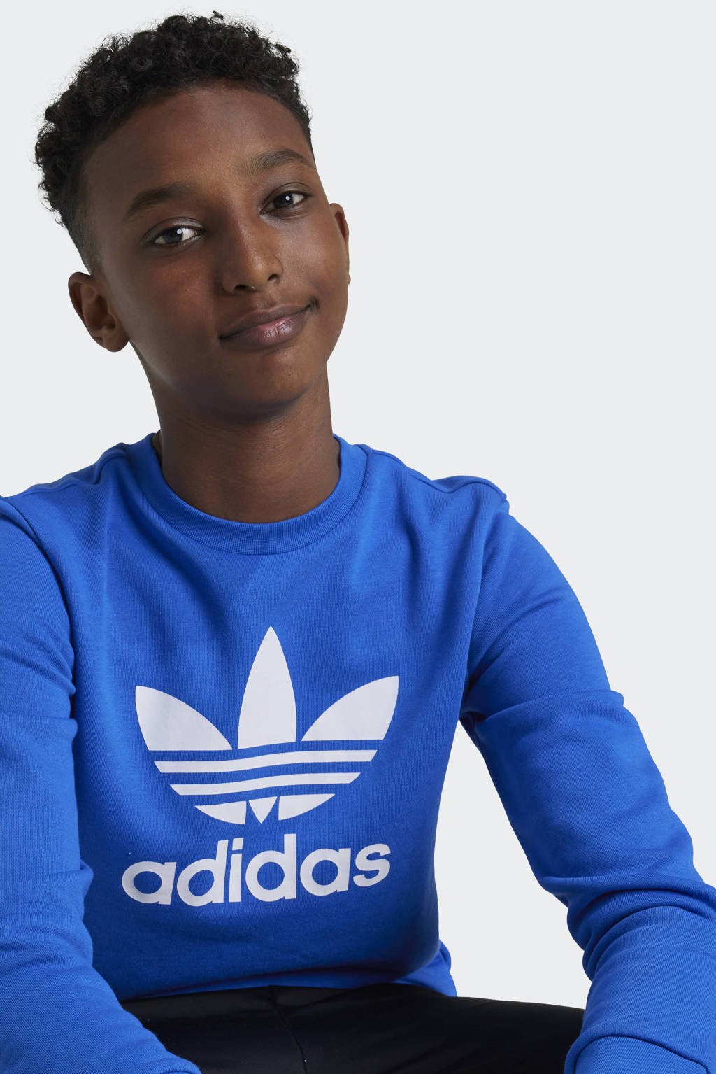 adidas sweater Trefoil kobalt